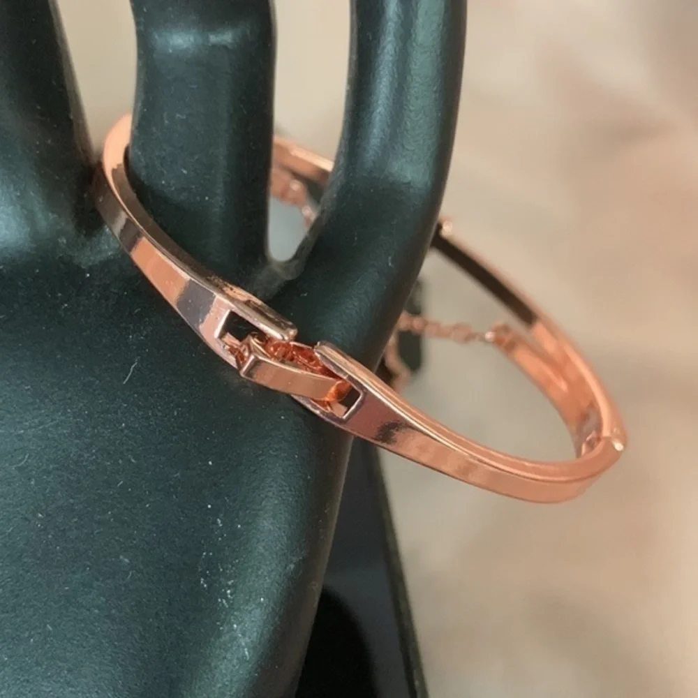 NWOT, Matching Rose Gold Watch and Bracelet.